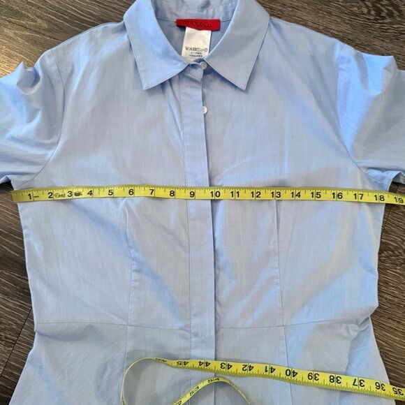 Max & Co Light Blue Shirt Dress - Picture 2 of 6